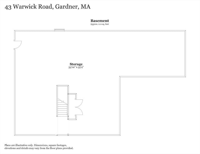 43 Warwick Rd, Gardner, MA 01440 - property floor plan