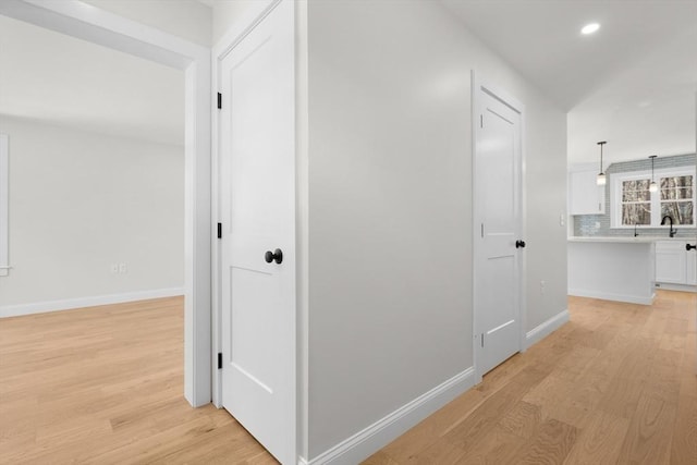 9 Patten Rd, Norton, MA 02766 - hallway with light wood-type flooring and recessed lighting