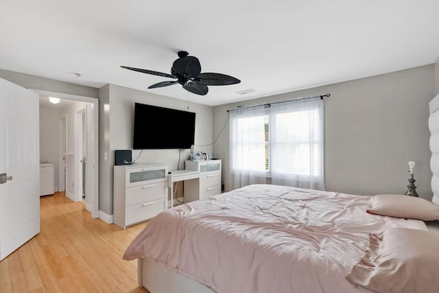 45 Olney Ave, Springfield, MA 01119 - bedroom with light wood-style floors and ceiling fan