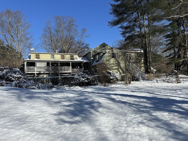 exterior space with a porch