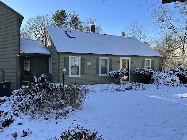 view of front of home