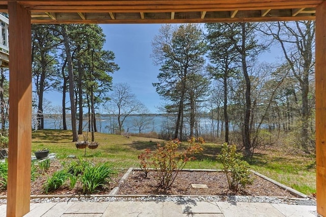 1 Calico Cir Unit 1, Dennis, MA 02639 - view of patio / terrace with a water view