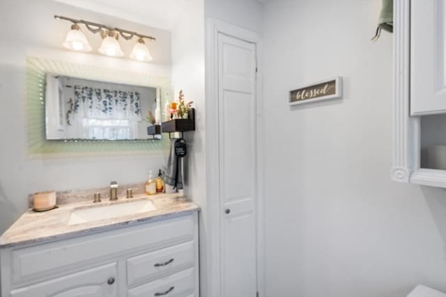 bathroom featuring vanity