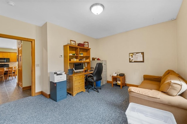 45 Pleasant St, Middleboro, MA 02346 - office with dark colored carpet and baseboards