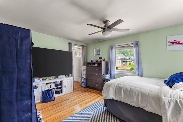 96 Hurd St, Lynn, MA 01905 - bedroom featuring light wood-style floors and a ceiling fan