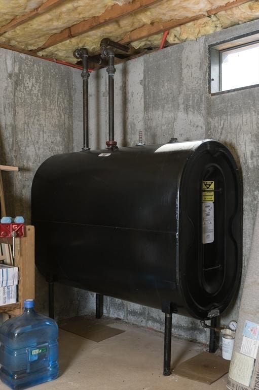 utility room featuring heating fuel