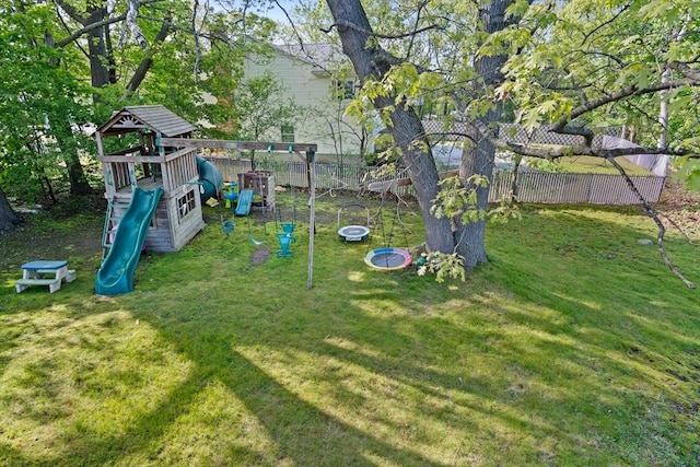view of jungle gym