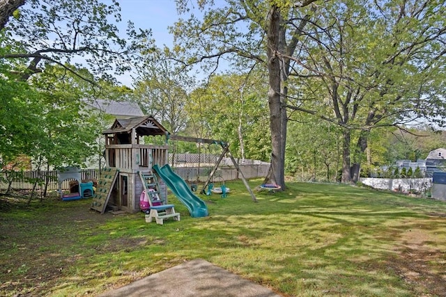 view of play area