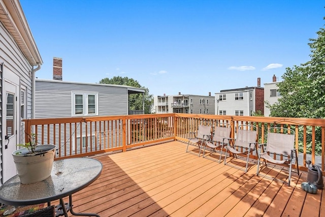 14 Horace St Unit 2, Boston, MA 02128 - wooden deck featuring a residential view