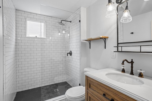14 Horace St Unit 2, Boston, MA 02128 - bathroom with toilet, a stall shower, and vanity