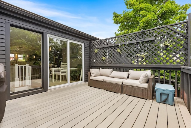 138 Dartmouth St, Everett, MA 02149 - wooden deck with outdoor lounge area