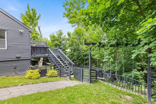 138 Dartmouth St, Everett, MA 02149 - view of yard featuring stairs and a deck