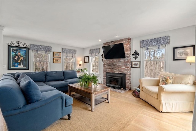4 Old Meadow Ln, Harvard, MA 01451 - living room featuring recessed lighting and light wood-type flooring