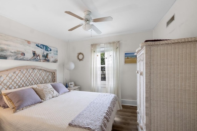 13 Hathaway St, Fairhaven, MA 02719 - bedroom with wood finished floors, baseboards, and a ceiling fan