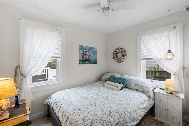 13 Hathaway St, Fairhaven, MA 02719 - bedroom featuring multiple windows and ceiling fan