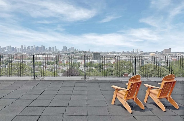 44 Lafayette Ave Unit 503, Chelsea, MA 02150 - view of patio / terrace featuring a skyline view