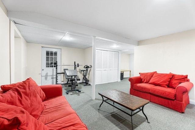 6 Fruit St, Hopkinton, MA 01748 - living area with carpet floors