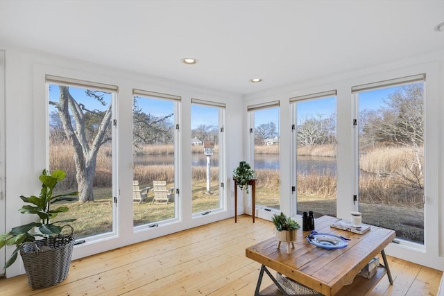 sunroom / solarium with a wealth of natural light