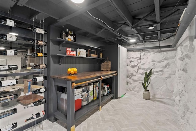 view of bar