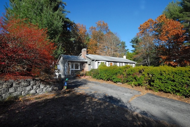 view of front of home