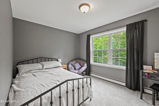 32 Scott Rd, Savoy, MA 01256 - carpeted bedroom with a baseboard heating unit