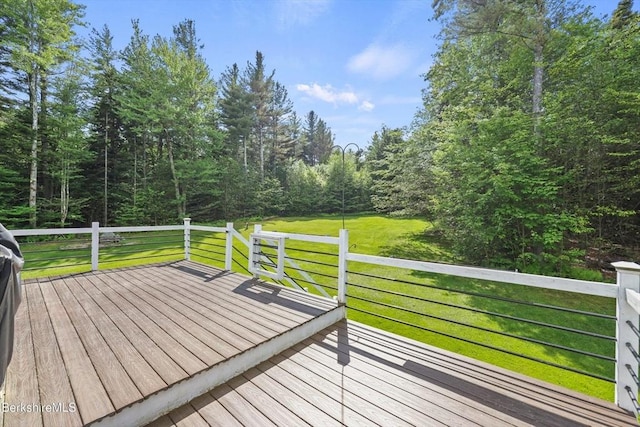 32 Scott Rd, Savoy, MA 01256 - deck with a yard and a wooded view