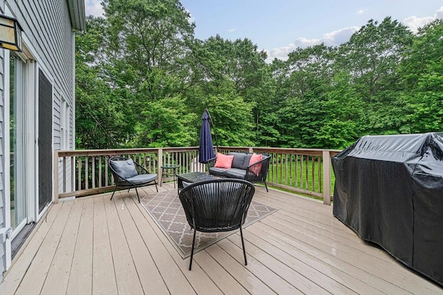 9 Captains Way E, Bridgewater, MA 02333 - deck with an outdoor hangout area