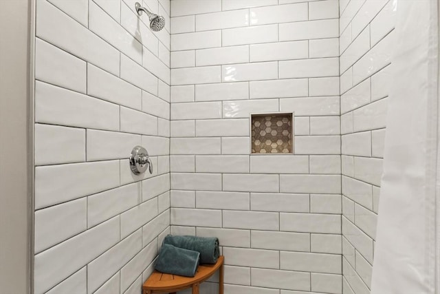 187 Run Brook Cir, Taunton, MA 02780 - bathroom featuring a tile shower
