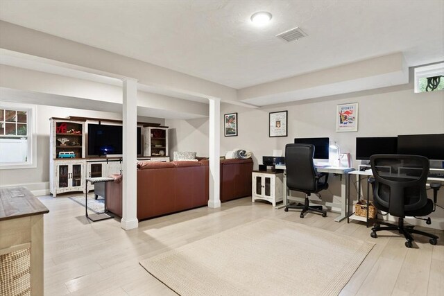 187 Run Brook Cir, Taunton, MA 02780 - office featuring wood finished floors and healthy amount of natural light