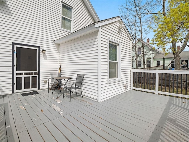 73 Laurel St, Leominster, MA 01453 - deck with outdoor dining area