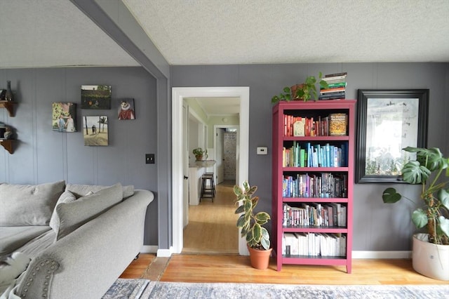 11 Dallas St, Worcester, MA 01604 - interior space featuring wood finished floors, baseboards, and a textured ceiling