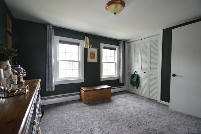 11 Dallas St, Worcester, MA 01604 - carpeted bedroom with baseboard heating