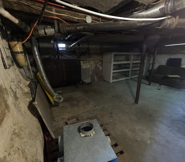 view of basement