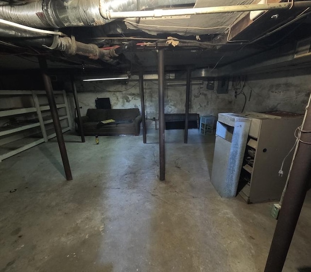 view of basement