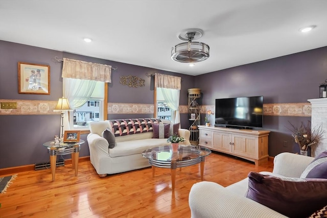 241 Broadway Rd Unit 56, Dracut, MA 01826 - living room featuring light wood finished floors