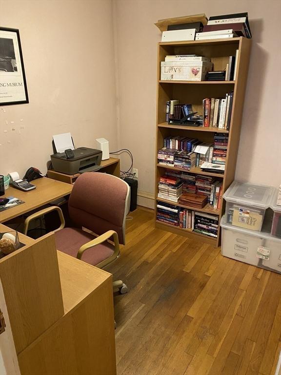 452 W Clinton St, New Bedford, MA 02740 - home office featuring wood finished floors