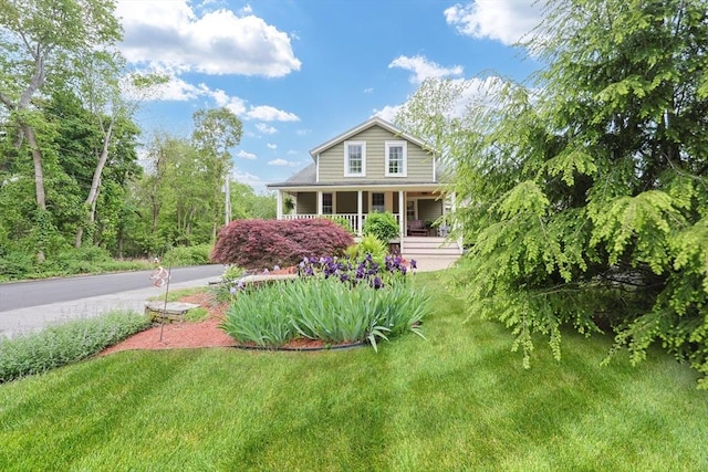 21 Witherell Pl, Plainville, MA 02762 - view of front of property featuring a porch and a front lawn