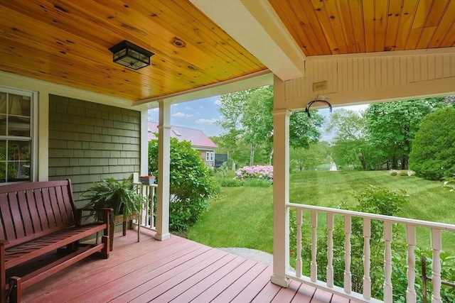 21 Witherell Pl, Plainville, MA 02762 - wooden deck featuring a yard