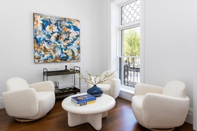 240 Commonwealth Ave Unit 2, Boston, MA 02116 - living area featuring plenty of natural light and wood finished floors