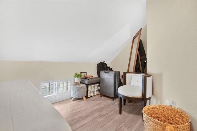 32 Slater St, Fall River, MA 02720 - sitting room featuring light wood-style floors and lofted ceiling