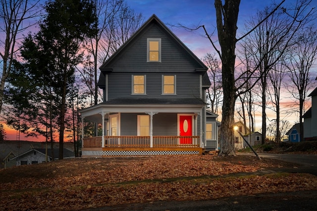 view of front of house featuring a porch