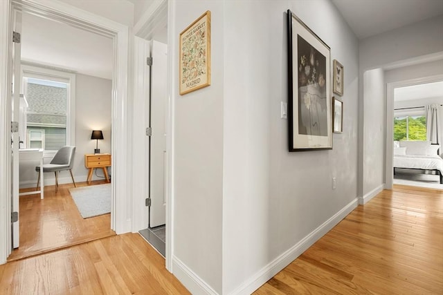 34 Leniston St Unit 2, Boston, MA 02131 - corridor featuring light wood-style floors and baseboards