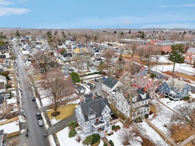 bird's eye view with a residential view