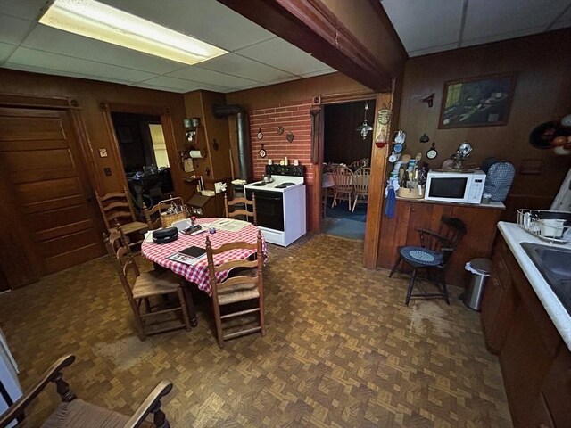 270 Holtshire Rd, Orange, MA 01364 - dining room featuring a paneled ceiling
