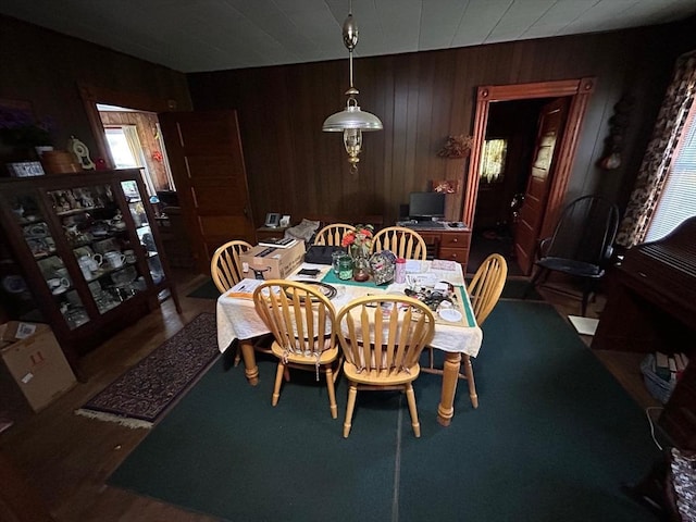 270 Holtshire Rd, Orange, MA 01364 - dining room with wooden walls