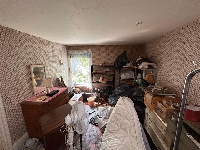 270 Holtshire Rd, Orange, MA 01364 - miscellaneous room with wallpapered walls