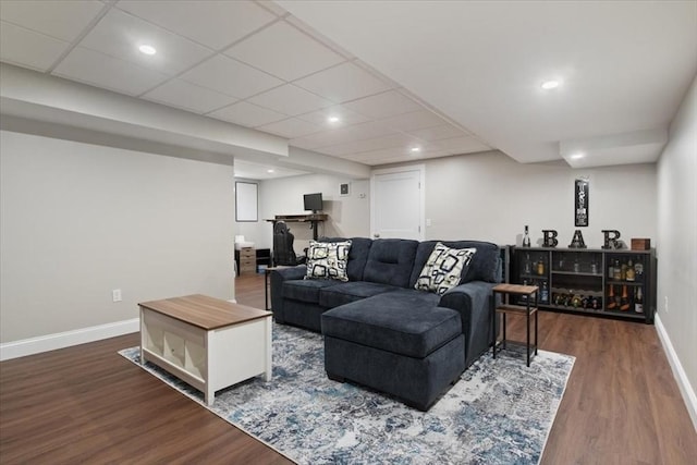 27 Sophia Dr, Rehoboth, MA 02769 - living room with baseboards, wood finished floors, and recessed lighting