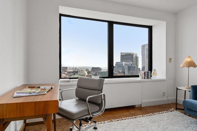 65 E India Unit 27F, Boston, MA 02110 - home office with a city view