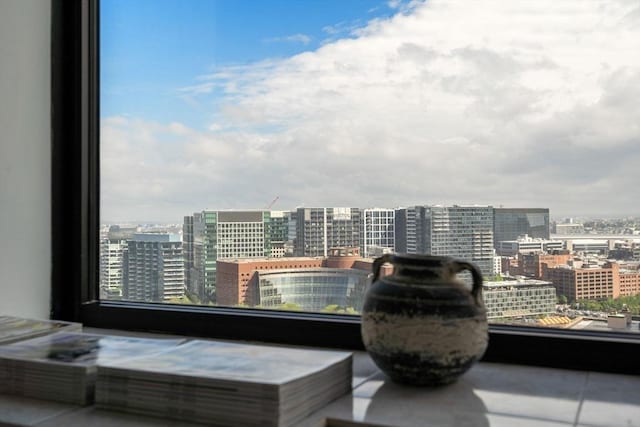 65 E India Unit 27F, Boston, MA 02110 - view of patio / terrace featuring a view of city and a balcony