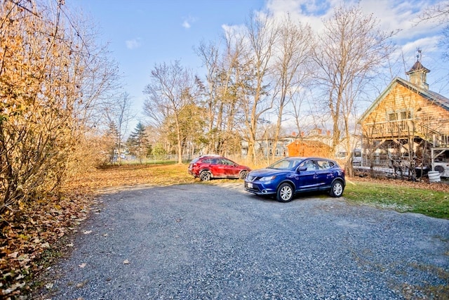 view of parking / parking lot